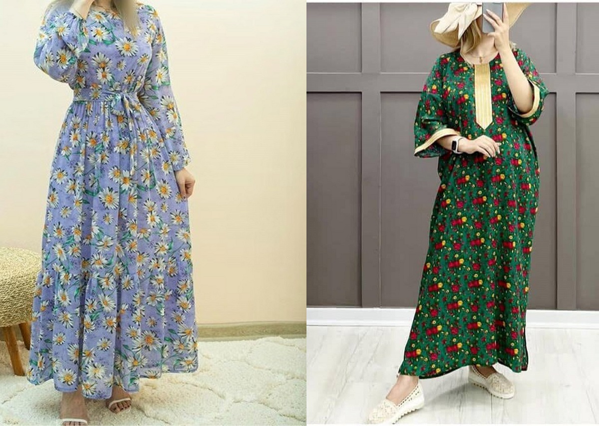 مدل پیراهن ساحلی گلدار
